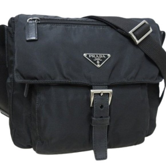 Prada Tessuto Black Synthetic shoulder - Picture 1 of 9
